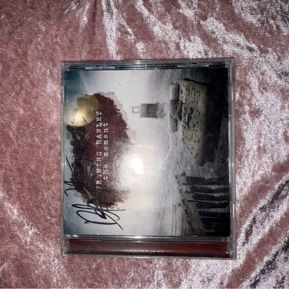 Autographed framing Hanley the moment cd signed on both sides